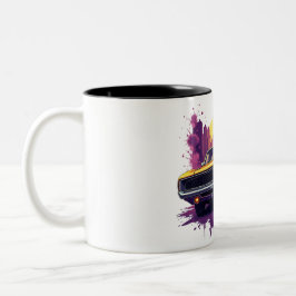 Muskelfahrzeug-Graffiti-Tasse Zweifarbige Tasse