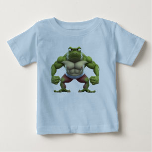 Muskelfrosch, starker Muskelfrosch Baby T-shirt