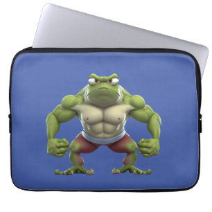 Muskelfrosch, starker Muskelfrosch Laptopschutzhülle