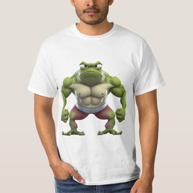 Muskelfrosch, starker Muskelfrosch T-Shirt (Vorderseite)