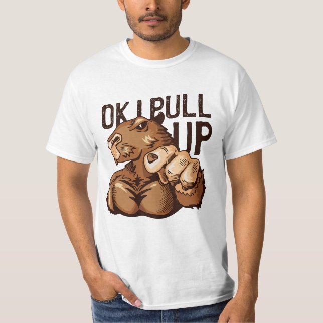 Muskelgymnastik Capybara T-Shirt (Vorderseite)