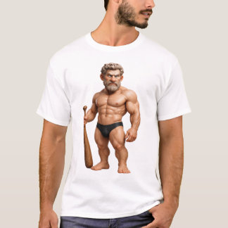 Muskeliger Krieger Einzigartiges Design T-Shirt