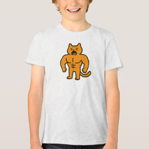 Muskelkatze Tri-Blend Shirt