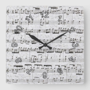 Muskelkraft Quadratische Wanduhr