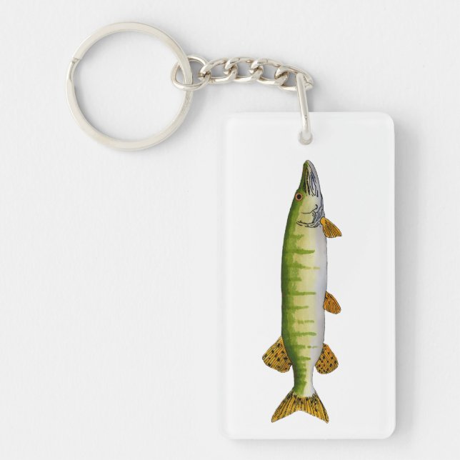 Muskellunge (Muskie) Schlüsselanhänger (Vorderseite)