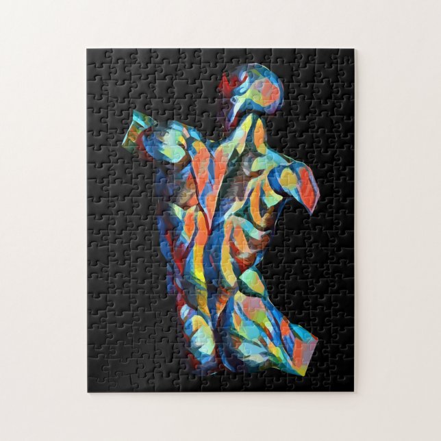 Muskelmännliche Anatomie abstrakte Kunst (Vertikal)