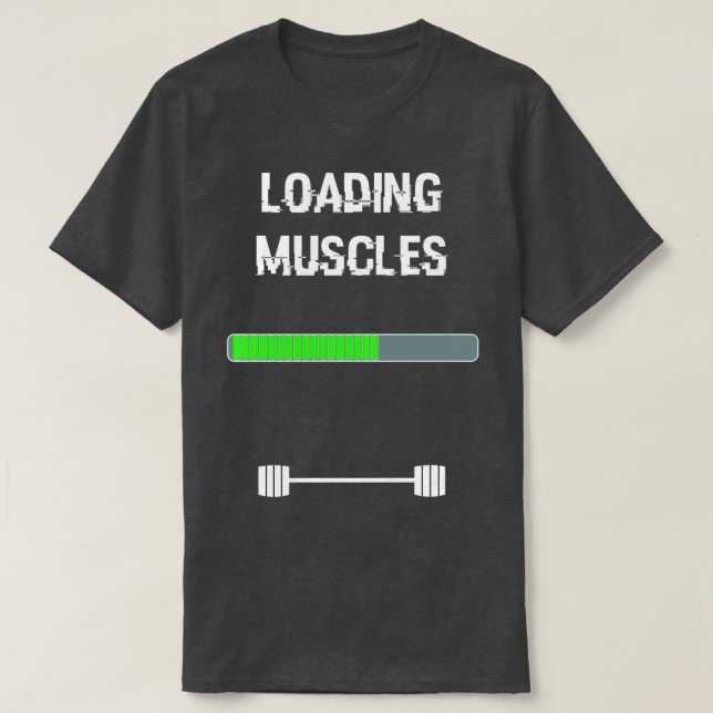 Muskeln, die Bar Fitness T-Shirt (Design vorne)