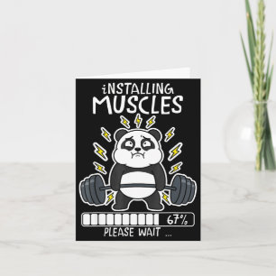Muskeln installieren warten Panda lädt 67 Fitnesss Karte