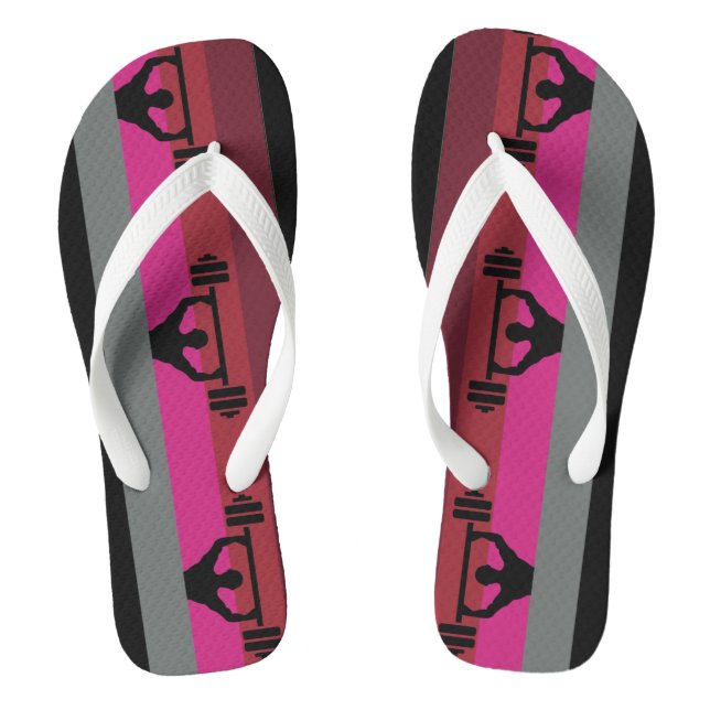 Muskelstolz Flip Flops (Fußbett)