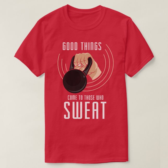 Muskeltraining durch Muskeltraining T-Shirt (Design vorne)