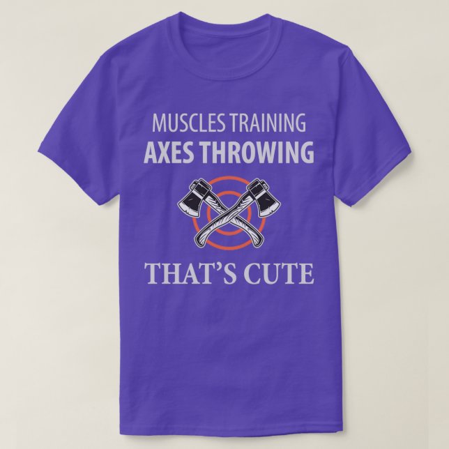 Muskeltrainingsäxte werfen diese niedlich T-Shirt (Design vorne)