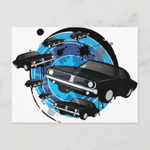 Muskelwagen Postkarte