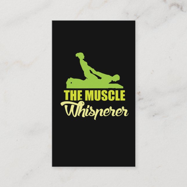 MuskelWhisperer - Massage-körperlicher Visitenkarte (Vorderseite)