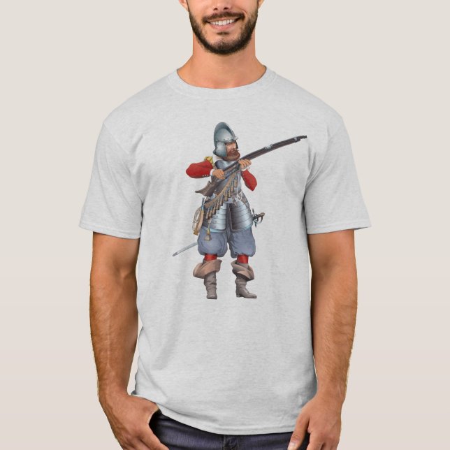 Musketier des 17. Jahrhunderts T-Shirt (Vorderseite)