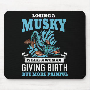 Muskie-Angeln Mukellunge Musky  Mousepad