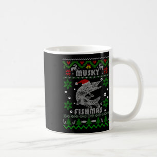 Muskie Angler Fishmas Musky Fischen Geschenke Ugly Kaffeetasse