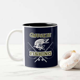 Muskie Fishing Trophy Sportfisch Zweifarbige Tasse