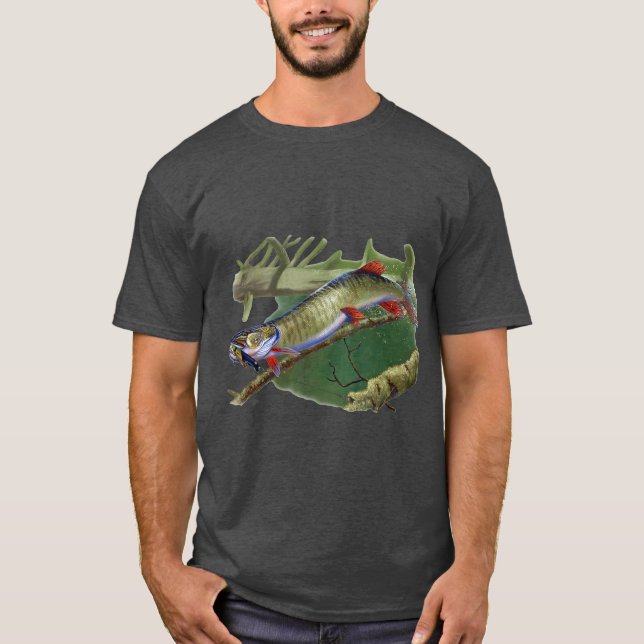 Muskie Hunter Musky Fisherman Lure Fly Fishing T-Shirt (Vorderseite)