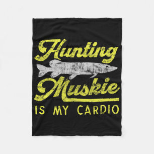 Muskie jagen ist mein Cardio Lustiger Musky River Fleecedecke