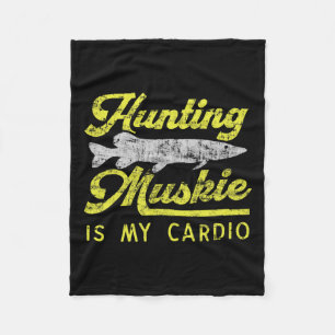 Muskie jagen ist mein Cardio Lustiger Musky River Fleecedecke