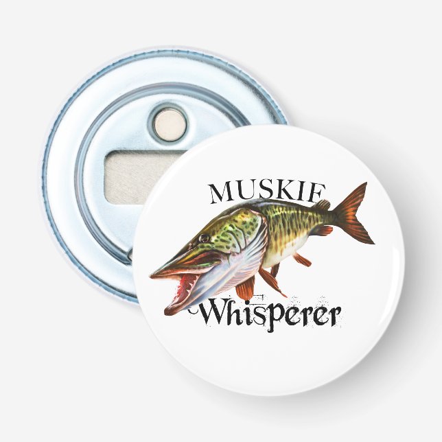 Muskie Whisperer Flaschenöffner (Vorderseite)