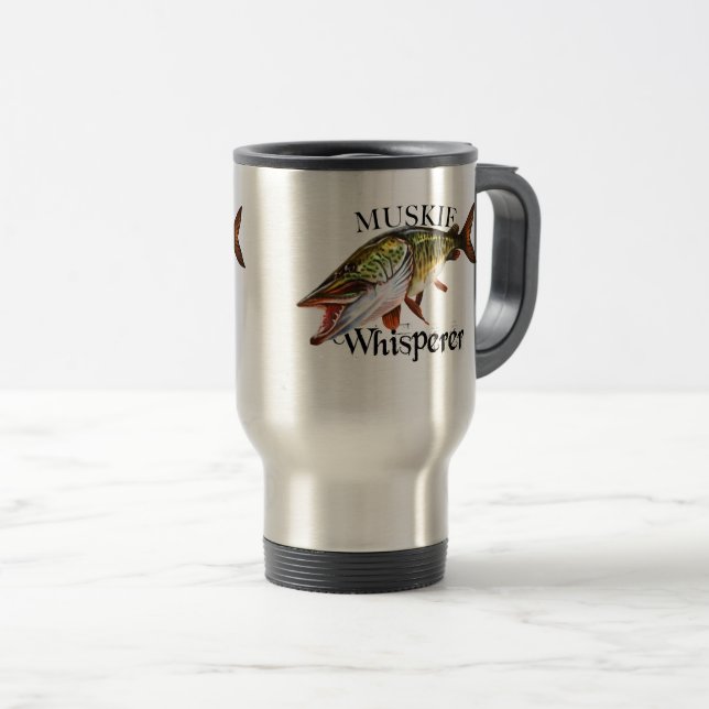 Muskie Whisperer Reisebecher (VorderseiteRechts)