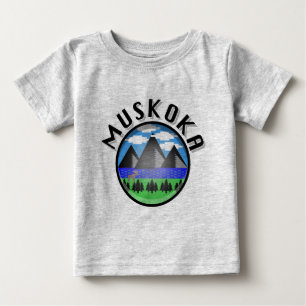 Muskoka Design (Version 2) - Baby Fine Jersey T-Sh T-shirt
