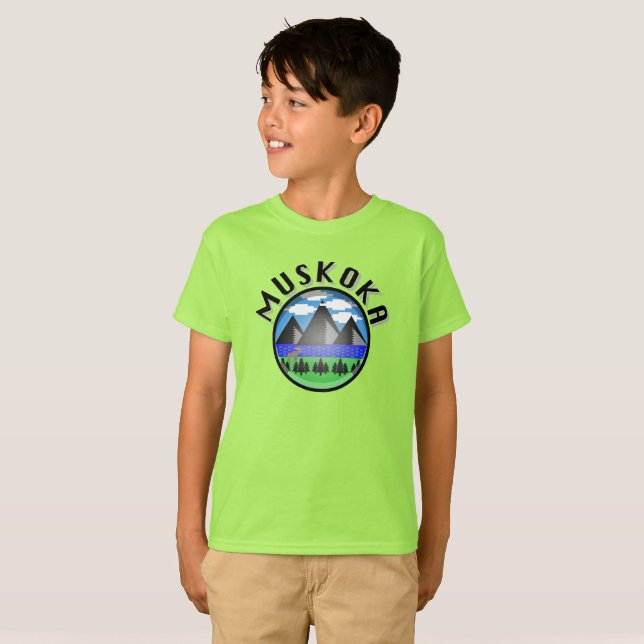 Muskoka Design (Version 2) - Kids' Basic T - Shirt (Vorne ganz)