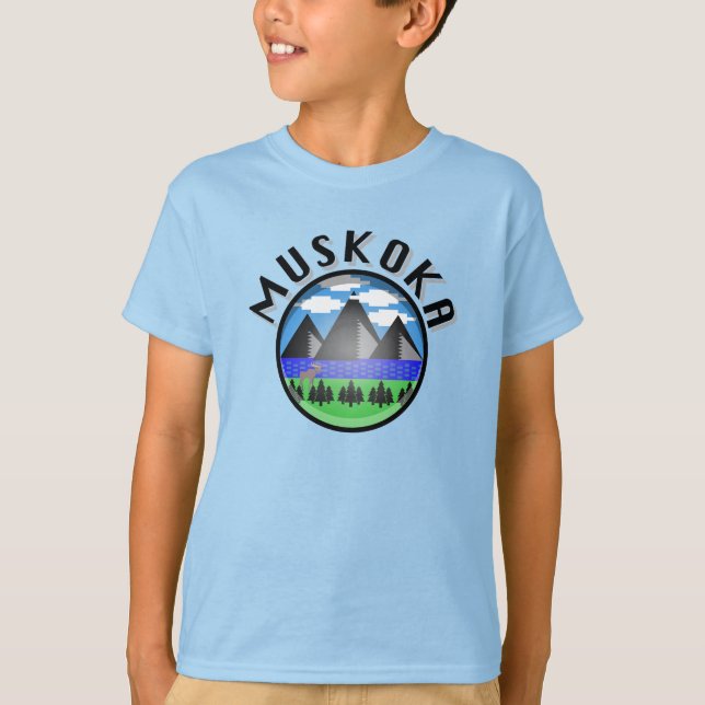 Muskoka Design (Version 2) - Kids' Basic T - Shirt (Vorderseite)