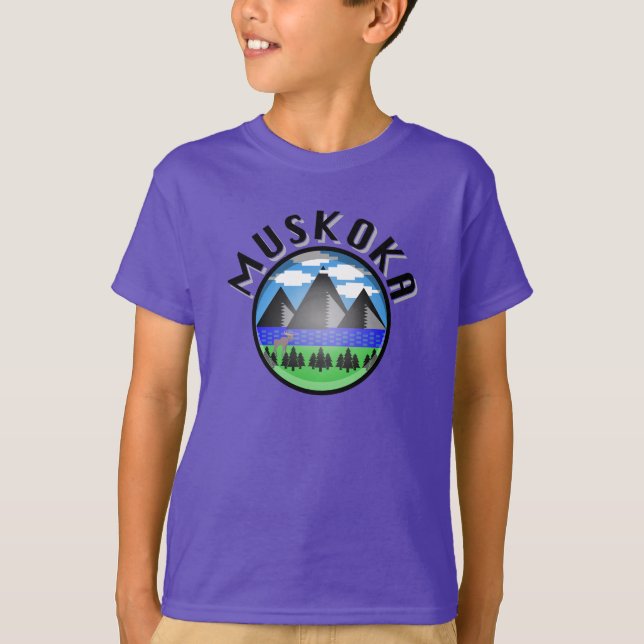 Muskoka Design (Version 2) - Kids' Basic T - Shirt (Vorderseite)