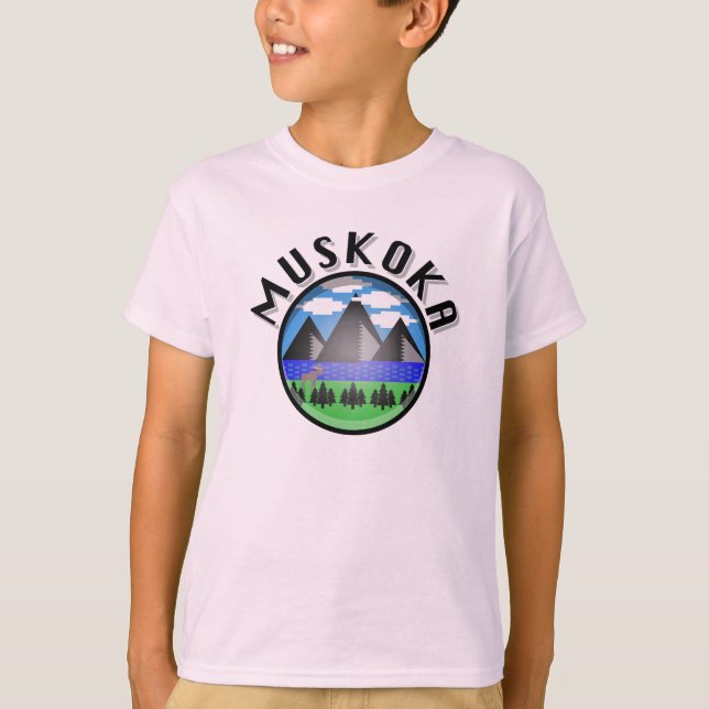 Muskoka Design (Version 2) - Kids' Basic T - Shirt (Vorderseite)