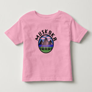 Muskoka Design (Version 2) - Kleinkind Fine Jersey T-shirt