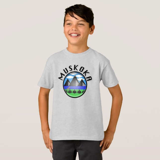Muskoka Design (Version 2) - T-shirt de base pour  (Devant entier)