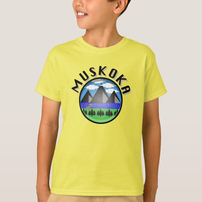 Muskoka Design (Version 2) - T-shirt de base pour  (Devant)