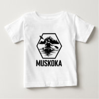 Muskoka Ontario Kayaker - Baby Fine Jersey T - Shi