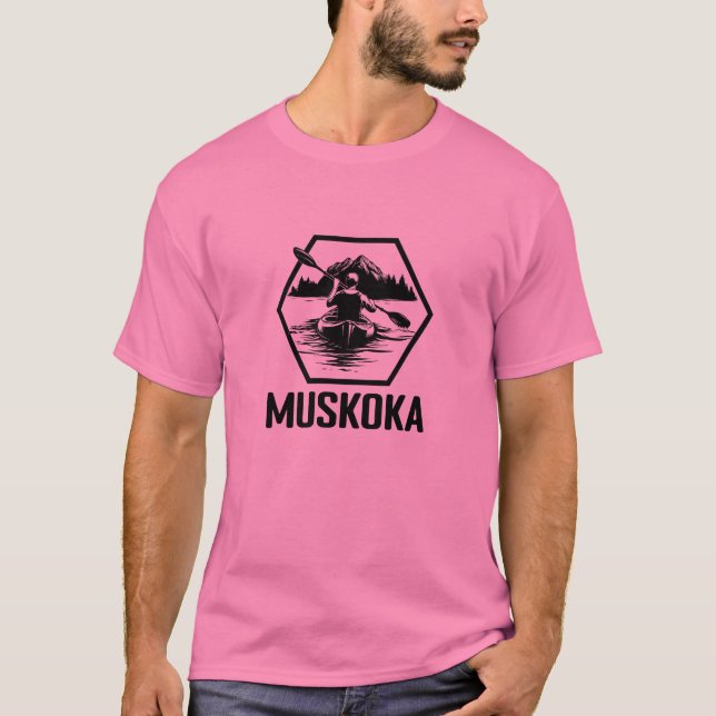 Muskoka Ontario Kayaker - T - Shirt für Männer (Vorderseite)