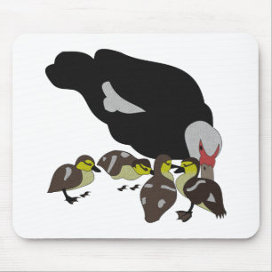 Muskovy Duck and Adorable Duckling Mousepad