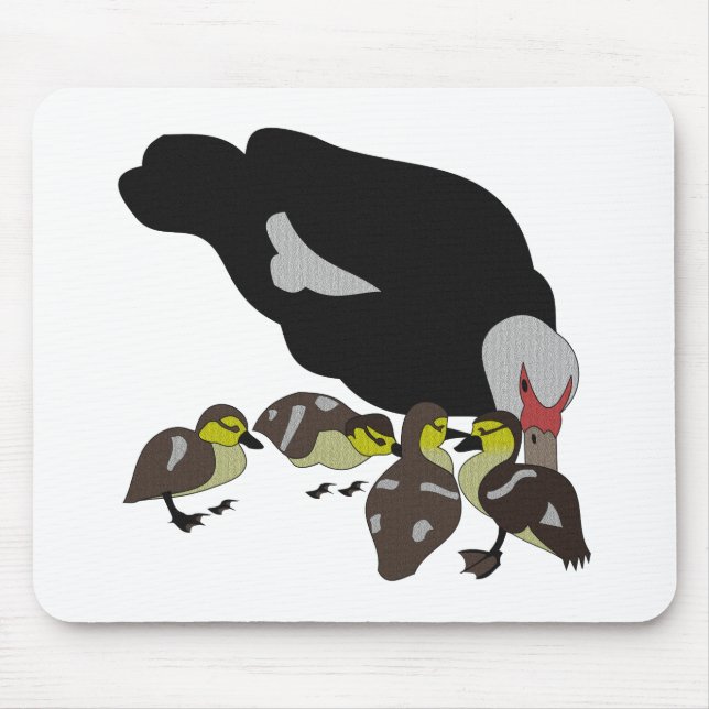 Muskovy Duck and Adorable Duckling Mousepad (Vorne)