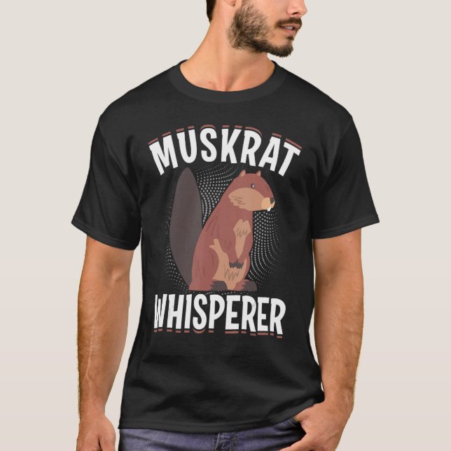 Muskrat Whisperer Retro Muskrat T-Shirt (Vorderseite)