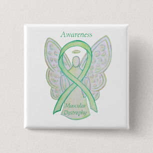 Muskuläre Dystrophie Bewusstsein Limon Angel Ribbo Button