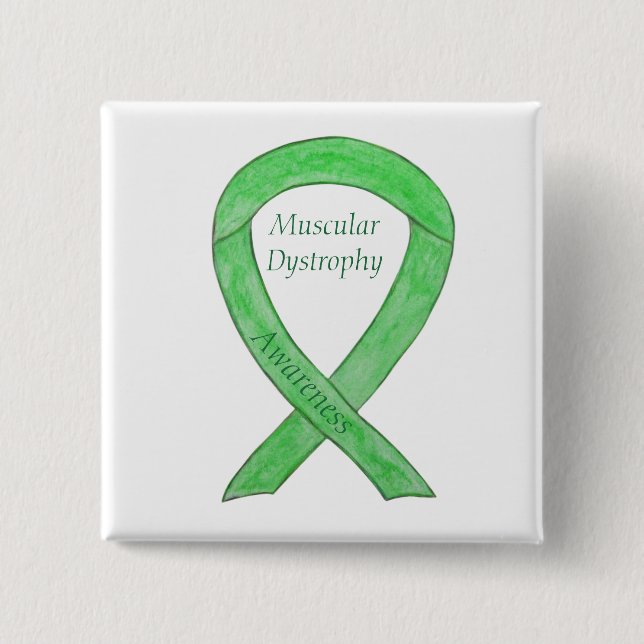 Muskuläre Dystrophie Bewusstsein Limones Button (Vorderseite)