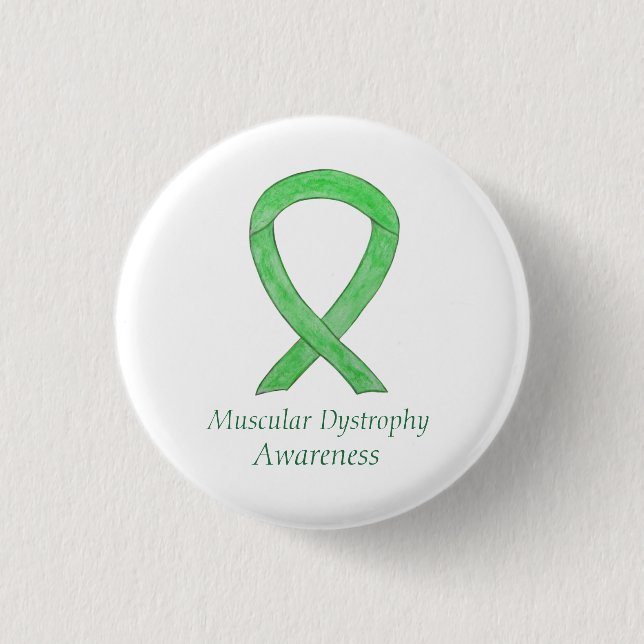 Muskuläre Dystrophie Bewusstsein Limones Button (Vorderseite)