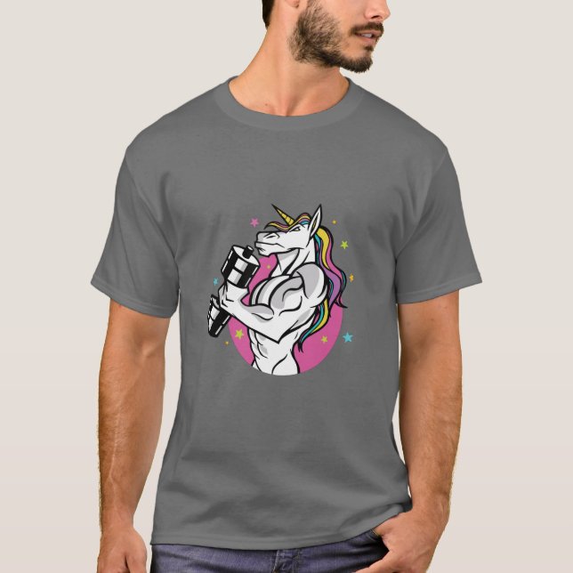 Muskuläre Gewichtszunahme Unicoron-T - Shirt (Vorderseite)