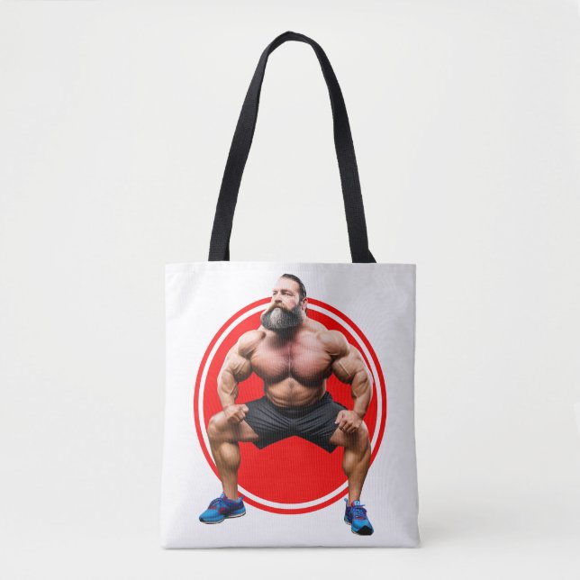 Muskulöser Bärtiger Tasche (Vorderseite)
