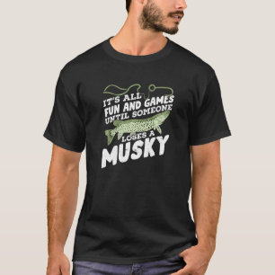 Musky-Angler-Design für einen Premium-Angler T-Shirt
