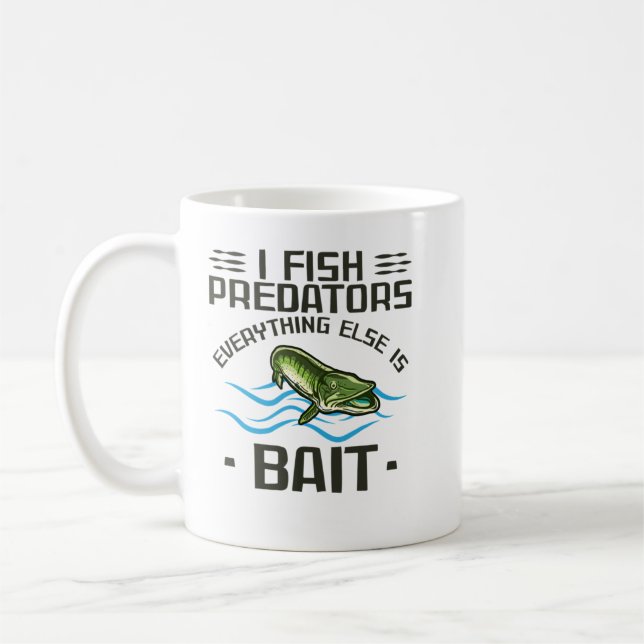 Musky Fischen I Fish Predators Pike Fisch Kaffeetasse (Links)