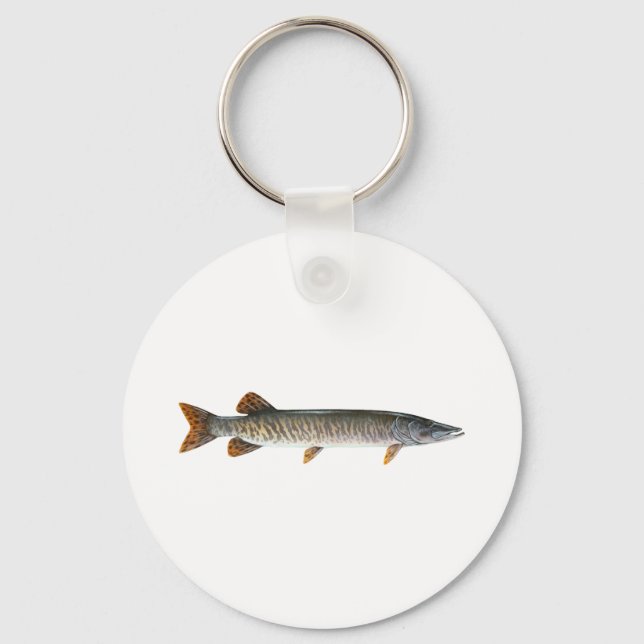 Musky - Muskellunge Schlüsselanhänger (Vorderseite)