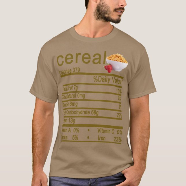 Müsli Ernährung Fakten Erntedank Weihnachten T-Shirt (Vorderseite)