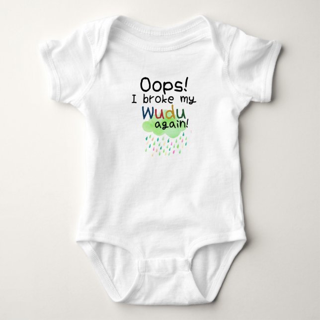 Muslim Baby wächst islamisches Geschenk für Kinder Baby Strampler (Vorderseite)