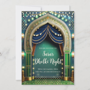 Muslim Dholki Einladungen & Mehndi Einladungen